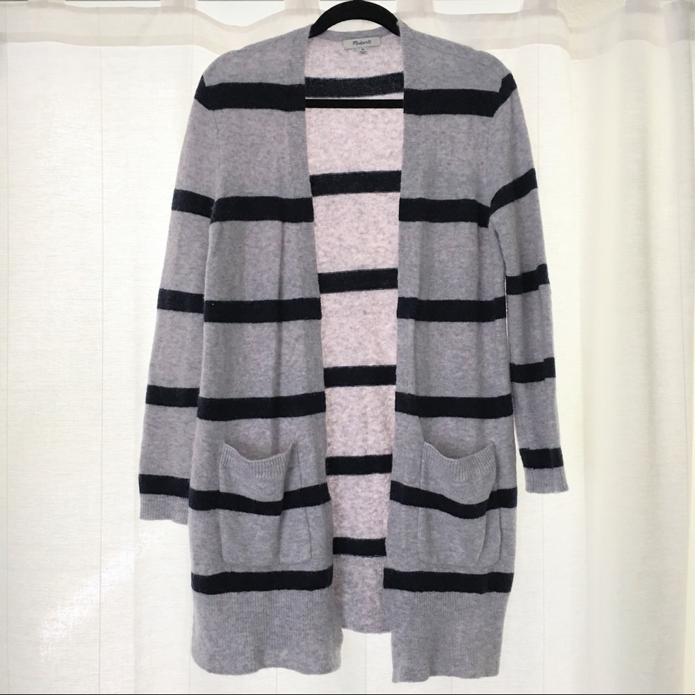 Oversized Madewell Striped Cardigan